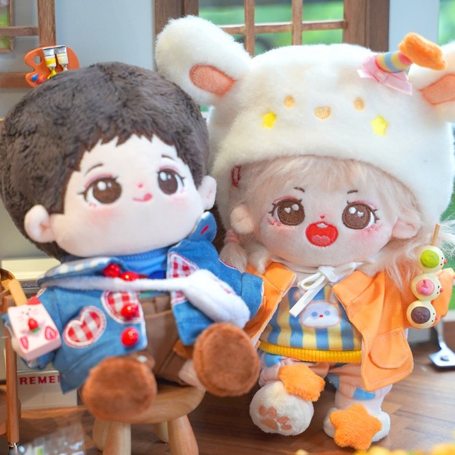 （20cm娃娃衣服）熊兔兔莓果果套裝  👑 BTS EXO TWICE 20cm娃衣 15cm娃衣 娃包