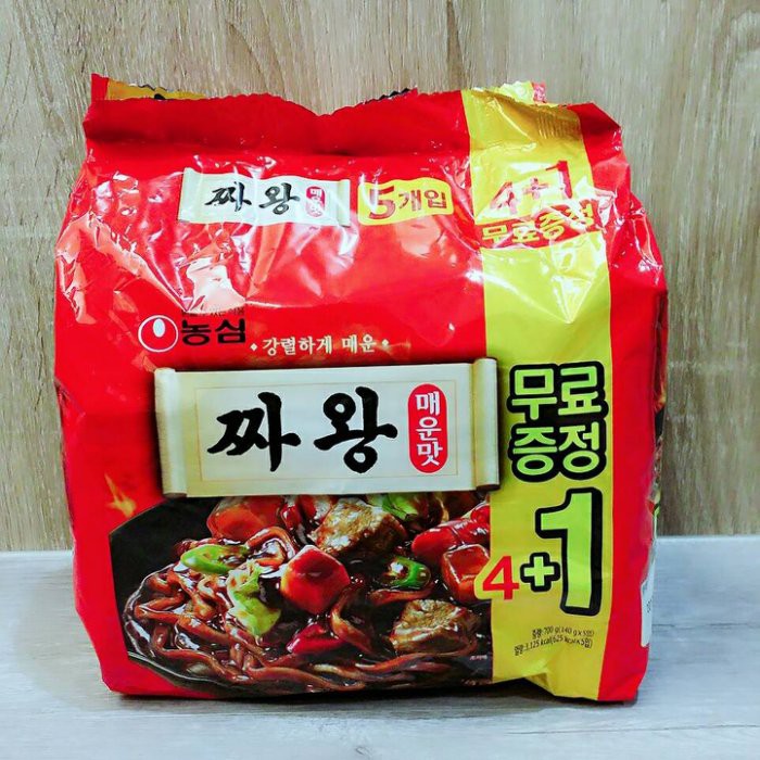 韓國內銷版農心辣味炸醬面炸醬麵炸醬王麵 醡醬王麵 泡麵 拉麵5包入/袋