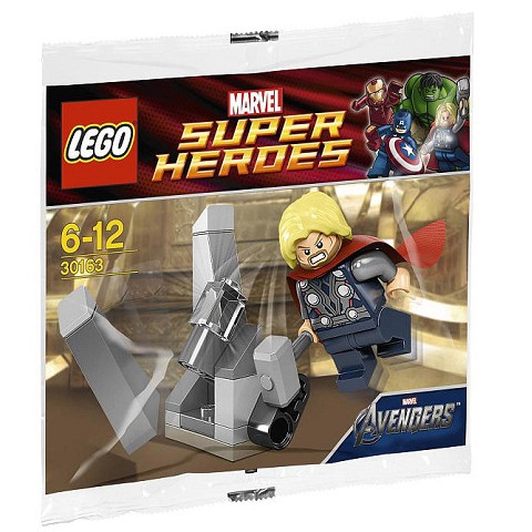 LEGO 樂高 超級英雄人偶 雷神索爾 含配件 30163