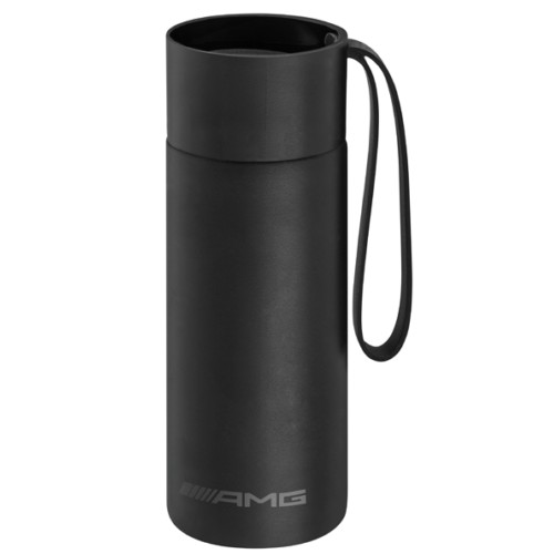 【DIY PLAZA】M-BENZ 賓士 原廠 AMG 雙層 不鏽鋼 保溫杯 隨行杯 500ML (黑色AMG版) 新款