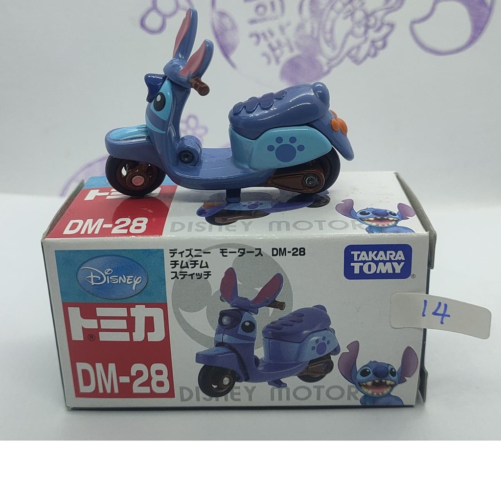 (現貨) 14 Tomica 多美 DM-28 史迪奇摩托車 機車(車況盒況請看圖)