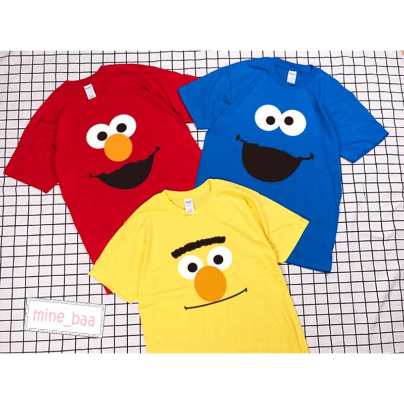 Elmo cookie 芝麻街 美國芝麻街 衣服 上衣 休閒衣 t-shirt 踢恤