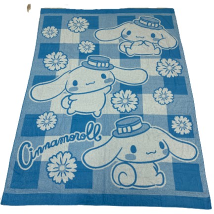 [現貨]日本三麗鷗 大耳狗 玉桂狗 Cinnamoroll  純棉吸水透氣 毛巾被 夏季蓋被 大毛巾毯  蓋毯 生日禮物
