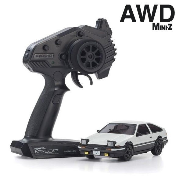 創億RC  缺貨中Kyosho MINI-Z AWD 頭文字D 藤原拓海 TOYOTA AE86 32610W 遙控車