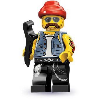 ||一直玩|| LEGO 10代人偶 71001 #16 機車技工 Motorcycle Mechanic