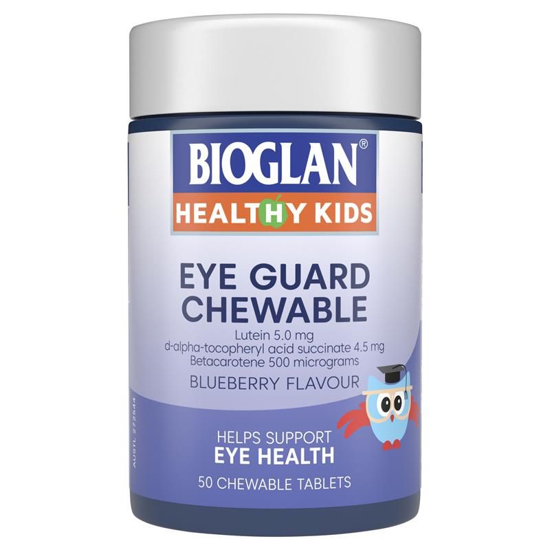 澳洲代購 Bioglan Kids Eye Guard Chewable 50 Tablets貓頭鷹兒童葉黃素 50粒