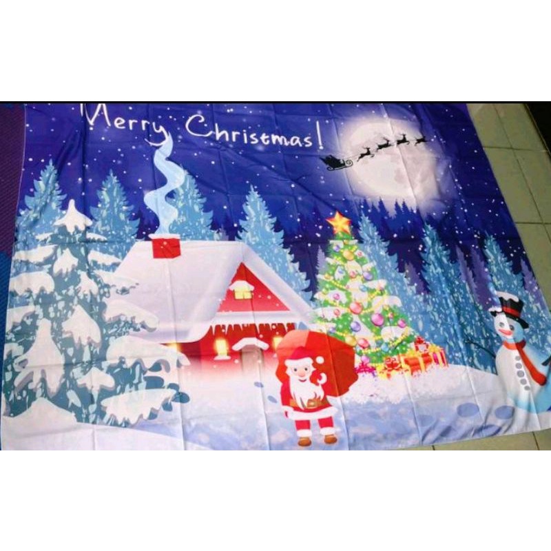 (全新現貨200*150)聖誕節掛布 大尺寸背景布 露營 房間壁布 床頭牆布 裝飾 窗簾門簾 耶誕節 拍攝背景 掛布掛毯