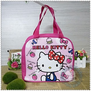 ☆Babyの遊樂園☆ 正版 Hello Kitty 兒童餐具 保冷保溫鋁箔 哆啦A夢 餐袋 便當袋 手提袋 才藝袋 學校