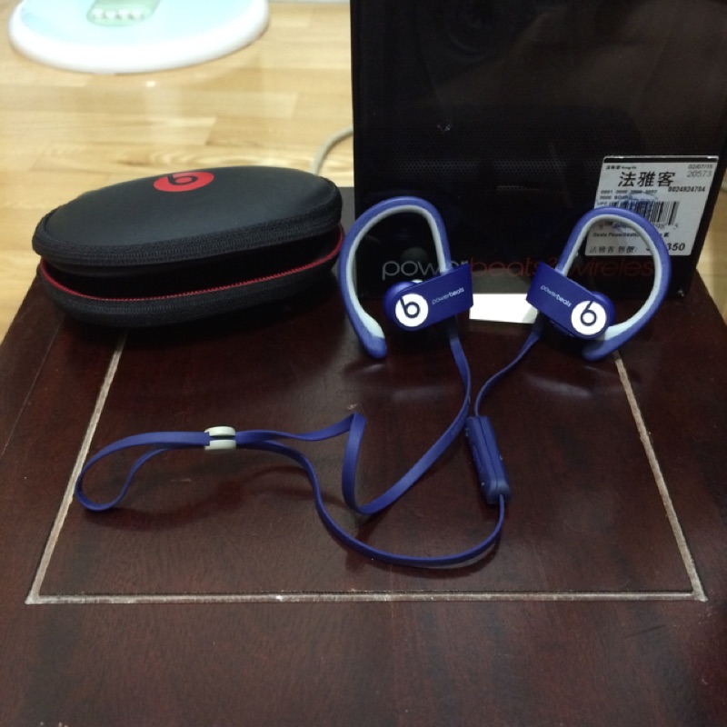 Beats Power Beats2代 WIRELESS 藍芽運動耳機  盒裝完整 台灣公司貨 二手  apple