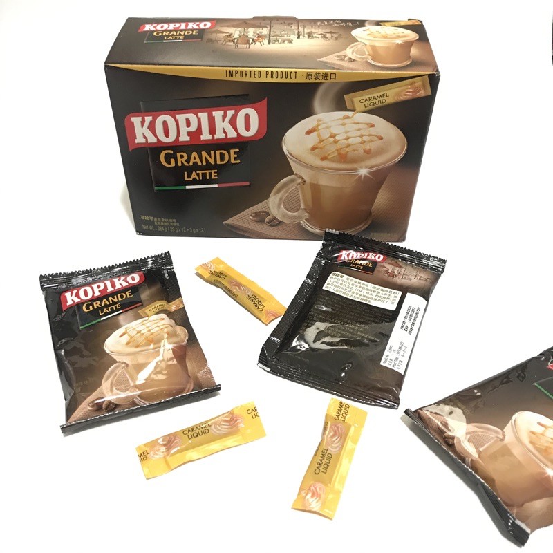 KOPIKO 可比可 高機能咖啡 防彈咖啡 拿鐵咖啡 焦糖風味 KOPIKO集團 升級版 新包裝 咖啡 三合一咖啡