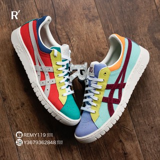 R'代購 ASICS Tiger GEL-PTG Low 灰紅橘黃藍綠 彩虹 拼貼 鴛鴦 撞色 1193A202-000