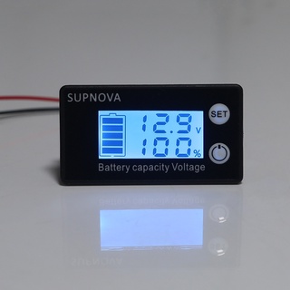 PCF* 鉛酸鋰 LiFePO4 容量指示器,用於 DC 7V-68V 汽車摩托車電壓表電壓表 12V 24V 48V