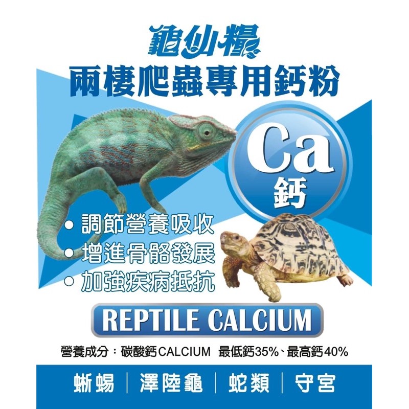 帥哥水族【JS 絕色】【龜仙糧 REPTILE CALCIUM 鈣粉100g】鈣粉 澤龜 陸龜 蜥蜴 蛇 兩棲 爬蟲