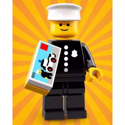 LEGO 樂高 71021 第18代 變裝派對抽抽樂 限量 警察 8 號