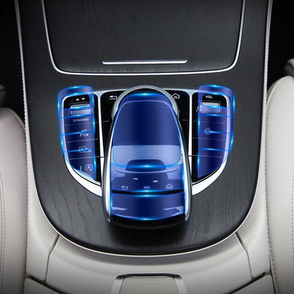 ANS汽車配件 （Benz） 內飾貼膜 賓士 中控面板 鑰匙 保護膜 GLC W205 C300 E200 E C A