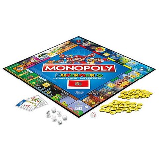 ☆88玩具收納☆E9517 地產大亨 MONOPOLY 歡慶超級瑪利歐紀念版 瑪莉兄弟 大富翁挑戰桌遊 中英文版 特價