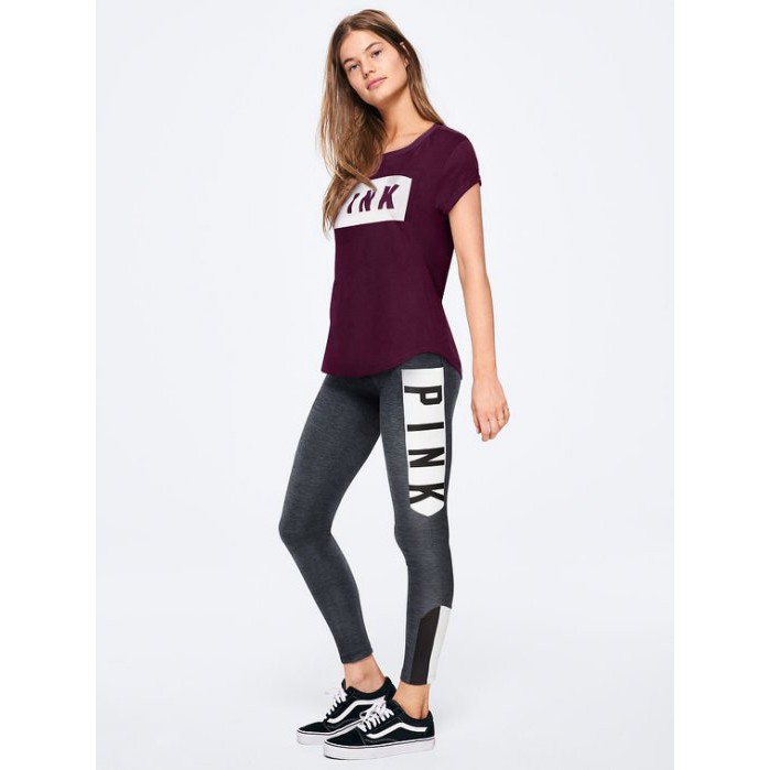 Victoria's Secret 全新正品 VS 維多利亞的秘密 PINK 顯瘦口袋配色款壓縮褲 XS、S