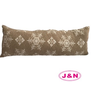 【J&N】米蘭圖騰長抱枕40120咖啡(1入)