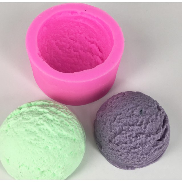 皂香工作室-冰淇淋球矽膠單模