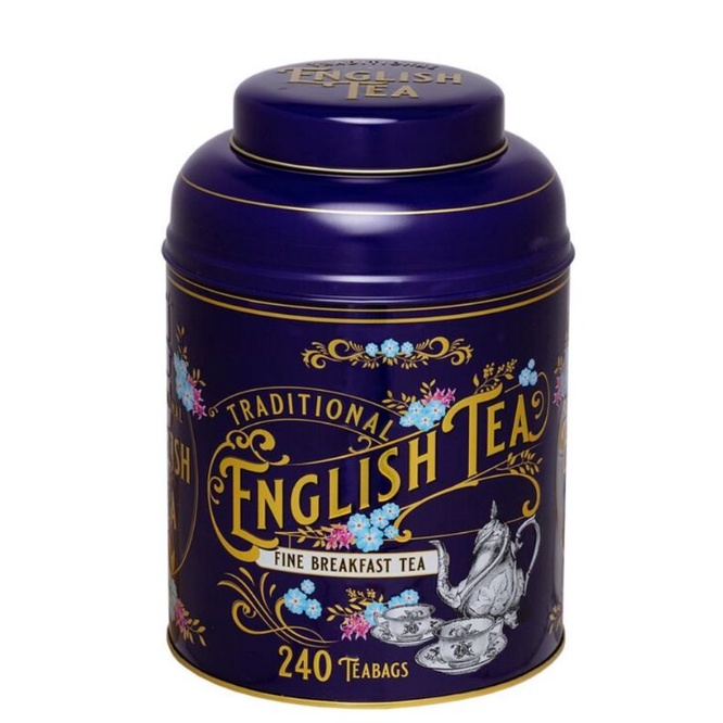 好市多 New English 早餐茶 茶包 2g/入（40入/ 240入罐）（獨立包裝）紫色罐