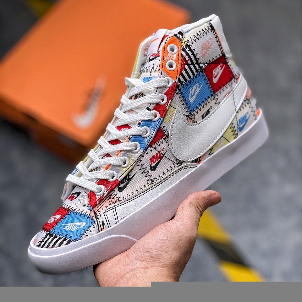 nike mid blazer patchwork