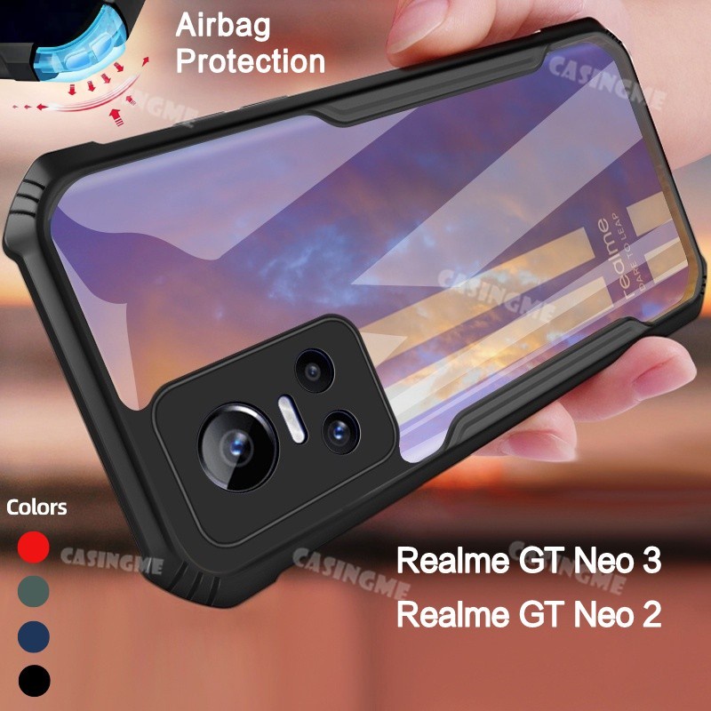 Realme GT Neo 3 保險槓防震外殼適用於 Realme GT Neo3 Neo 2 Pro 3 4G 5G