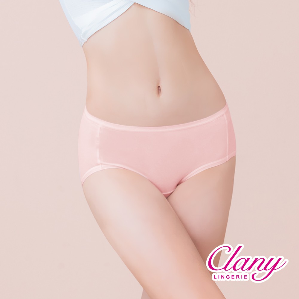 Clany 可蘭霓 絕對消臭MIT氧化鋅抑菌透氣中腰M-XL內褲 無辜粉 2185-11特惠品無退換貨