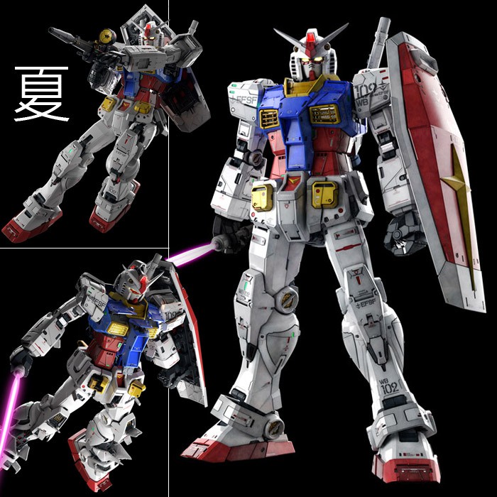 《夏本舖》代理 BANDAI UNLEASHED RX-78-2 機動戰士 鋼彈 初鋼 元祖 40周年 組裝模型 可動