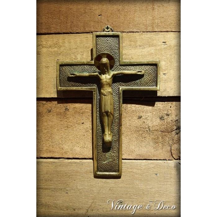 美國古董耶穌十字架壁飾 [WALLART-0022]
