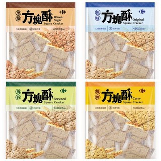 家樂福自有品牌🇲🇫方塊酥450g(原味/黑糖/咖哩/海苔)