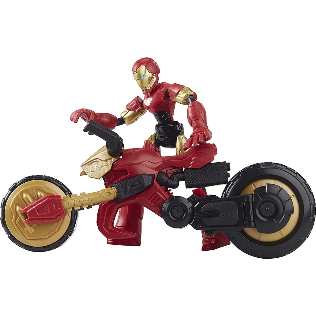 預購❤️正版❤️ 美國  蜘蛛人Marvel Iron Man  鋼鐵人 摩托車 兒童玩具 關節可動 公仔 娃娃