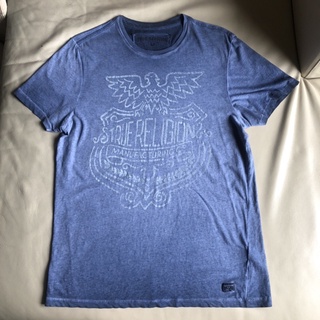 保證正品 True Religion 藍色漸層 短袖T恤 短T SIZE L