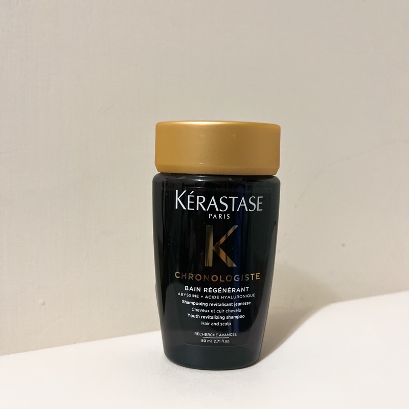 【KERASTASE 巴黎卡詩】黑鑽極萃逆時髮浴80ml(卡詩 洗髮精)