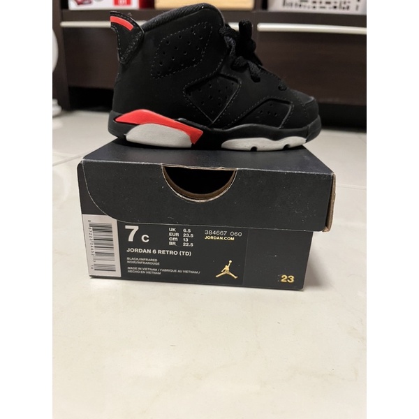 Nike AIR JORDAN 6 (TD) 7C 13cm