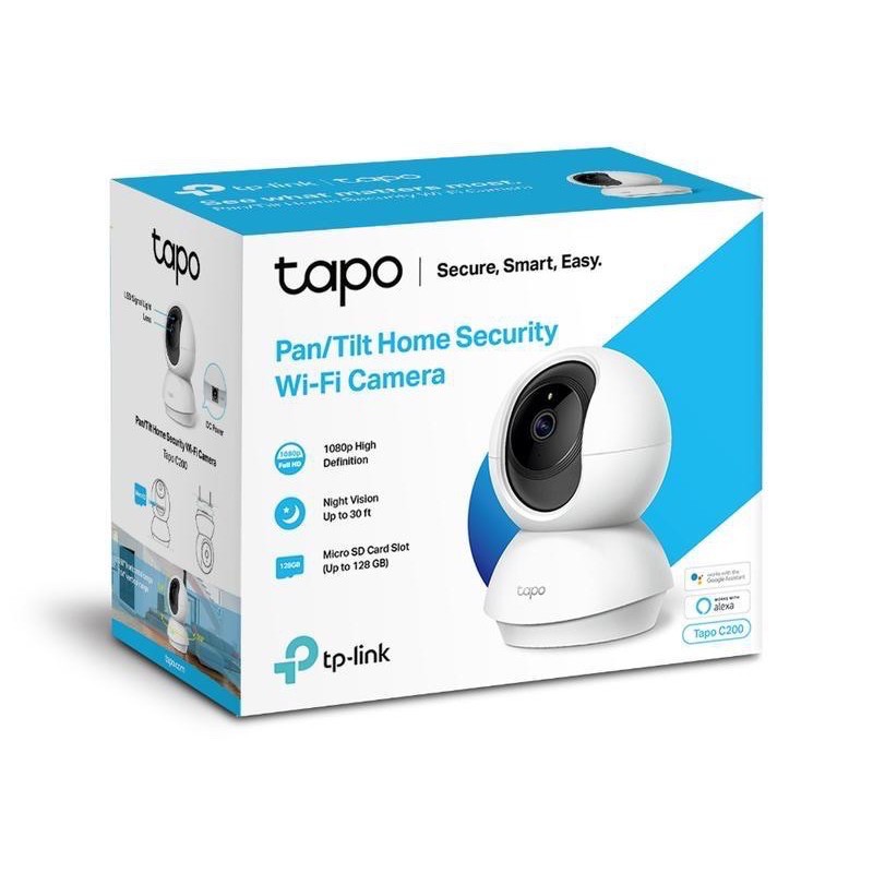 TP-Link Tapo C200 攝影機 旋轉式 家庭安全防護 無線 夜視9公尺 雙向語音 支援128GB