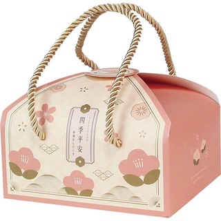 【天愛包裝屋】雙扣提盒 四季平安 糖果盒 花茶盒