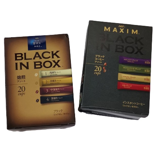 特價 AGF MAXIM 綜合即溶黑咖啡系列 Black in Box 20入 4種不同產地/烘豆【FIND新鮮貨】