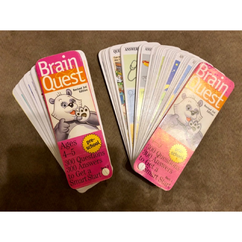 ☆ CLASSY ☆ Brain Quest 學前認字智力開發問答卡 大腦任務