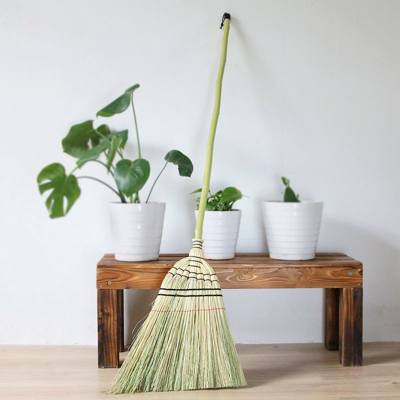 新品藝之初 日式庭院掃把 長柄高粱大掃帚 戶外竹掃把 掃落葉掃雨雪限時特賣