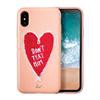 (現貨) LAUT iPhone X POP刺繡人造皮革手機保護殼/ 粉紅愛心