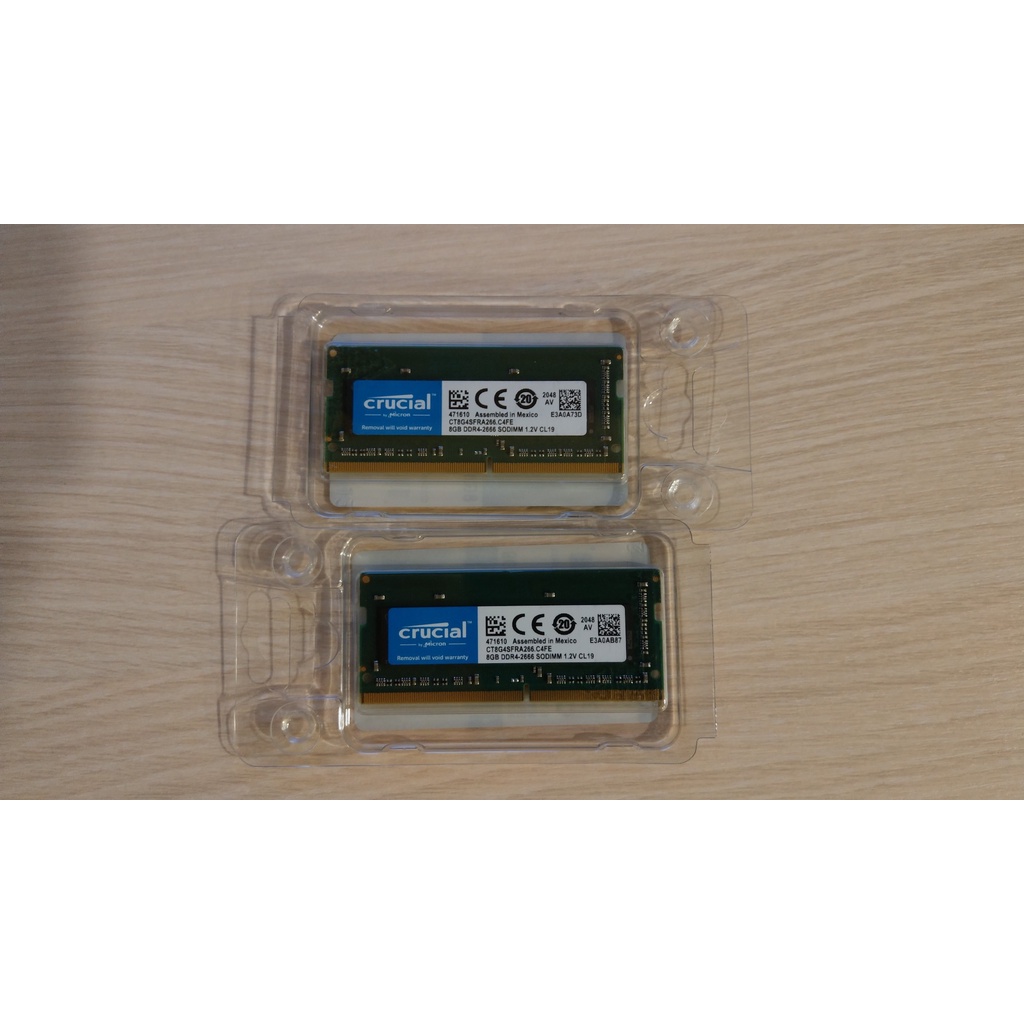 筆電用 美光 DDR4 2666 8G 1.2V (CT8G4SFRA266.C4FE)