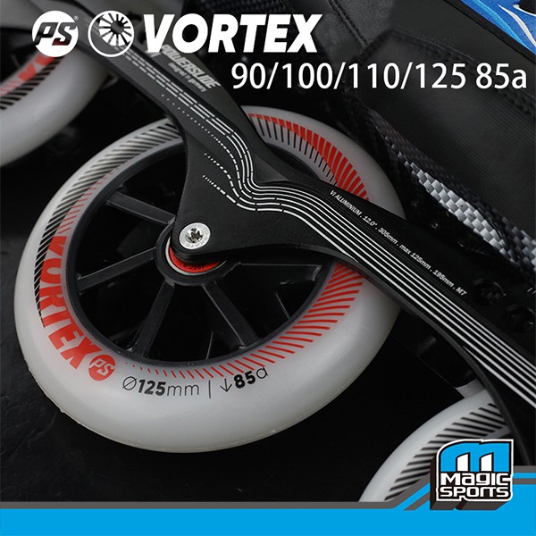 【第三世界】[POWERSLIDE VORTEX 125MM 競速輪] 直排輪 競速 速樁 PU輪 練習比賽輪