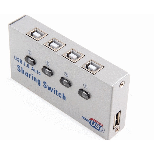 USB 印表機分享器 / 切換器 / 1分4打印機共享器(A064)