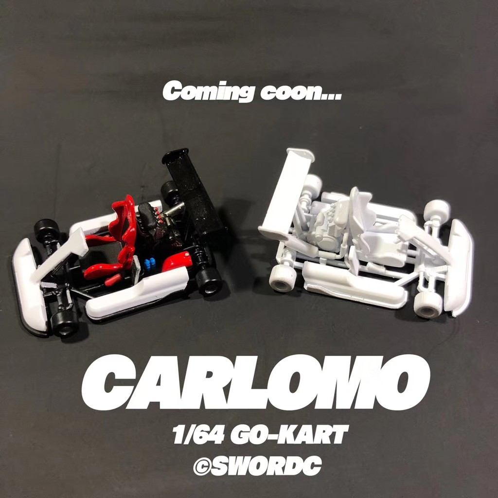 1 64 Carlomo 第二款作品人偶 發帽 頭盔 卡丁車頭部發帽頭盔可以替換場景搭配收藏擺設同好禮物車模 蝦皮購物