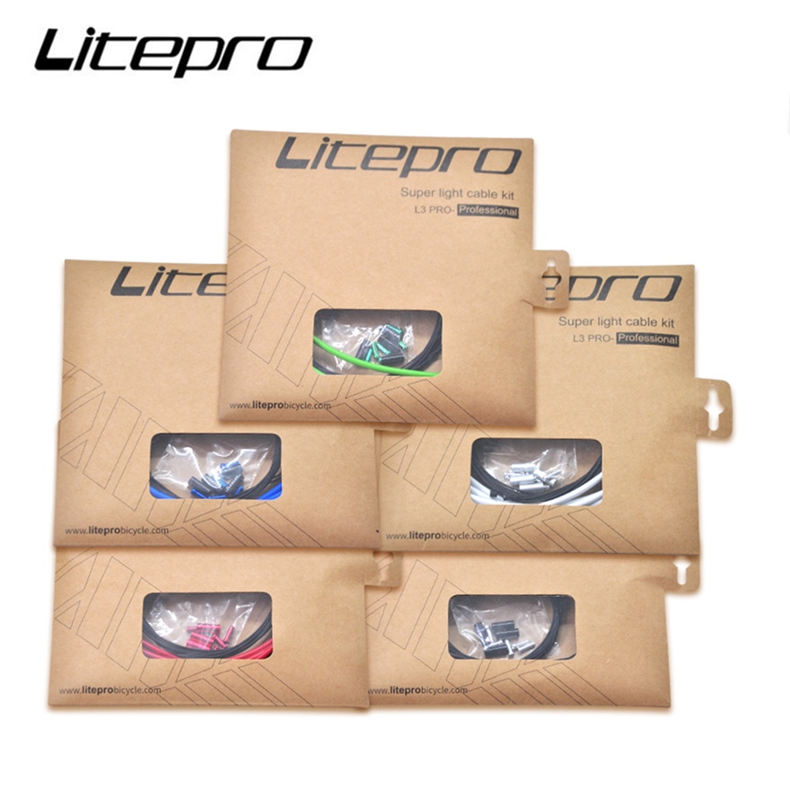 Litepro L3 升級鐵氟龍剎車線總成線管軟管套裝折疊自行車變速箱 Shif 電纜套裝