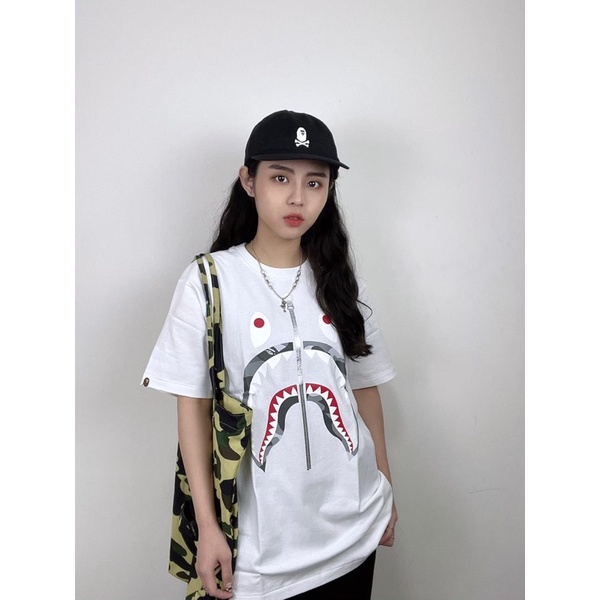 UENO上野日貨BAPE APE銀拉鍊迷彩鯊魚短T【BAPE1-D051507】