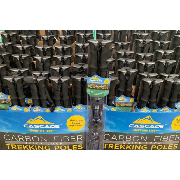 📌樂市購📌 CASCADE 碳纖維3段式登山杖