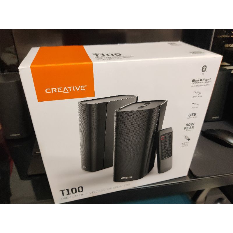 創新creative T100 Hi-Fi 多媒體喇叭（極新）