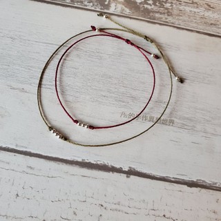 Pei accessories 三個小願望 細緻 巴西蠟線另有蠶絲蠟線 姐妹 幸運手環 氣質手環 手鍊 腳鍊925純銀