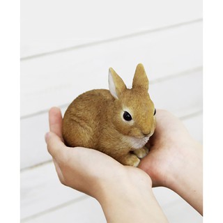 日本Magnets 擬真動物系列 超可愛小兔子蹲地上存錢筒